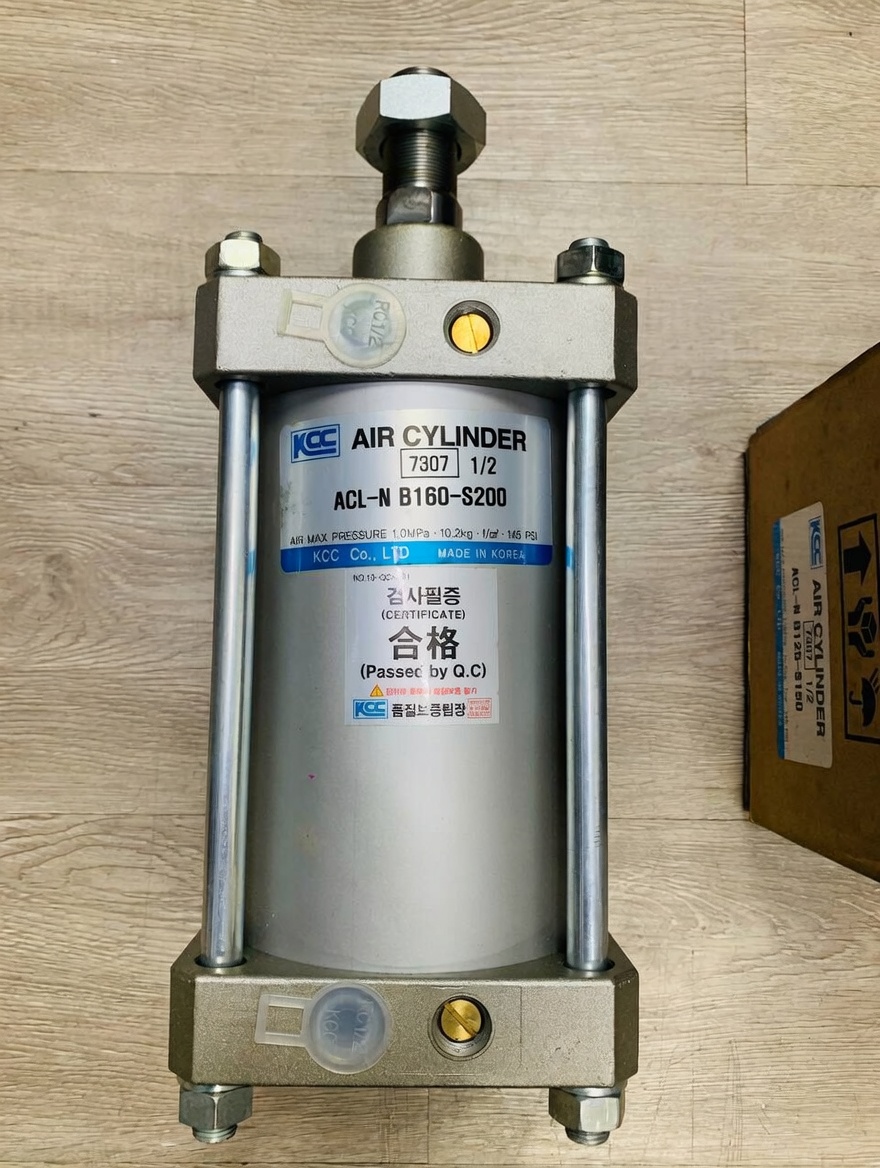 Xi Lanh Khí Nén Vuông Lớn KCC Hàn Quốc Ø160 - ACL-N B160